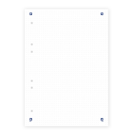 Recarga A5 OXFORD Dots Pontilhado 80 folhas 90g