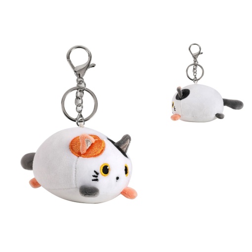 Porta-chaves Peluche I-TOTAL Gato Branco