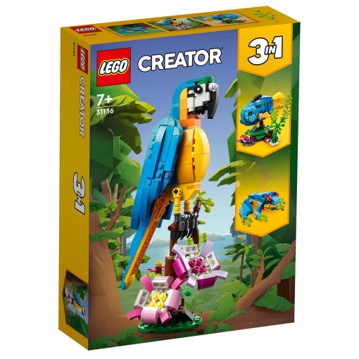 LEGO Creator 3-in-1 Papagaio Exótico 31136