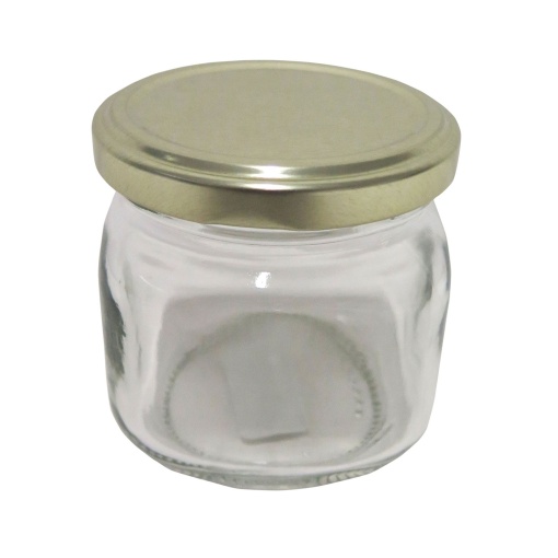 Frasco de Vidro boião 200ml quadrado