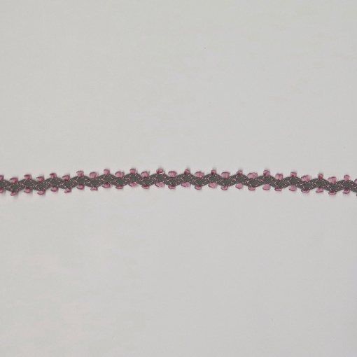 Fita Grega Zig-zag Pipi 9mm Rosa Escuro (metro)