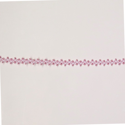 Fita Grega Zig-zag Pipi 9mm Rosa Claro (metro)