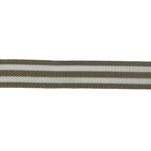 Correia Dupla Face 30mm Bege/Branco (metro)