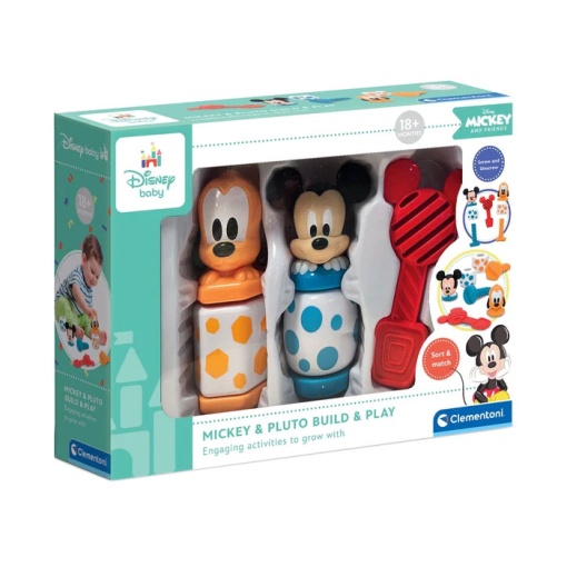 Mickey e Pluto construir e brincar CLEMENTONI Disney Baby