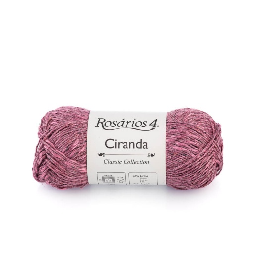 FIO DE TRICOT ROSARIOS 4 CIRANDA 50G ROSA ESCURO 09