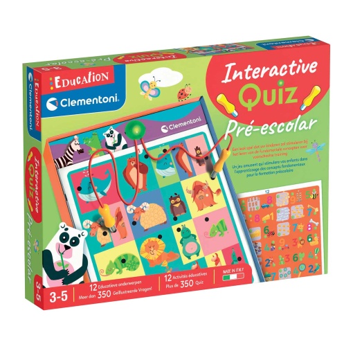 Quadro Interactivo Quiz Pré-escolar CLEMENTONI Education