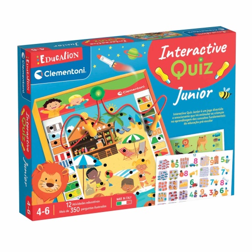 Quadro Interactivo Quiz Junior CLEMENTONI Education