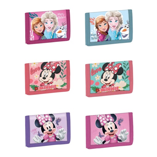 Carteira DISNEY Frozen/Minnie 2024 Sortido
