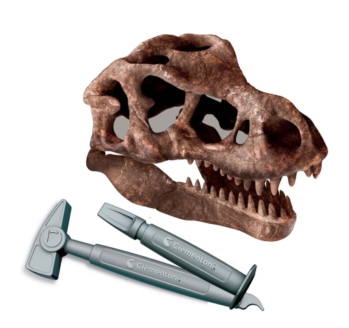 Kit Arqueologia Crânio T-rex CLEMENTONI Ciência & Jogo Lab