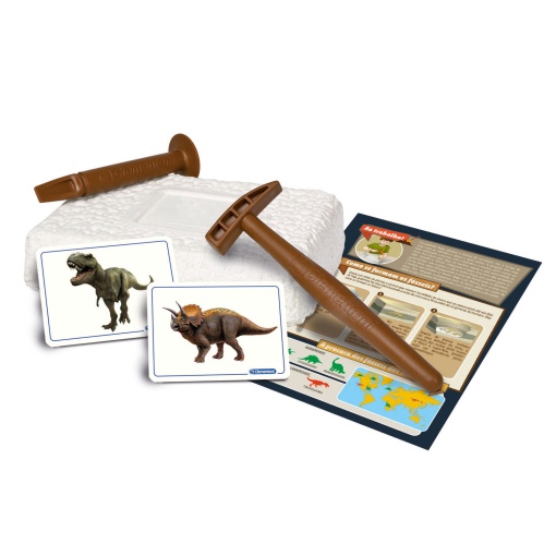 Kit Arqueologia Tiranossauro Rex + Triceratops CLEMENTONI Ciência & Jogo Lab