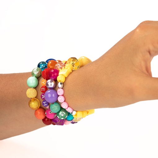 Kit de Pulseiras NICE Crea Perline Abc 1500 Peças