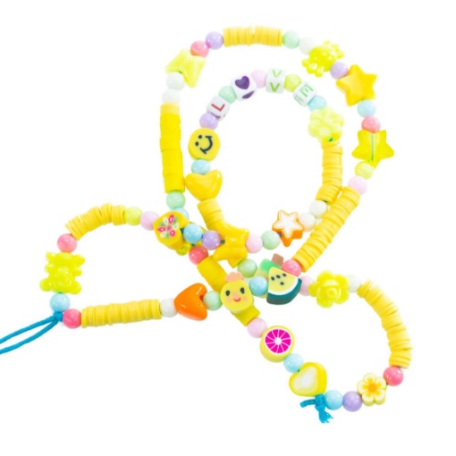 Kit de Pulseiras NICE Crea Perline Abc Happy Rainbow 300 Peças