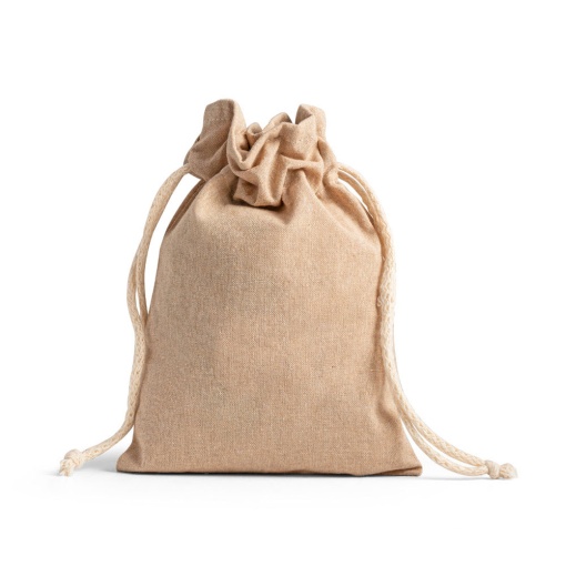 Saco Algodão Cru com Cordão 14x20cm Gibraltar