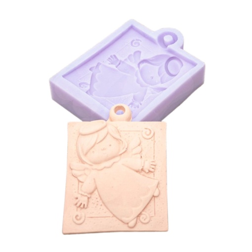 Molde de silicone anjinho 5x6,9cm LG