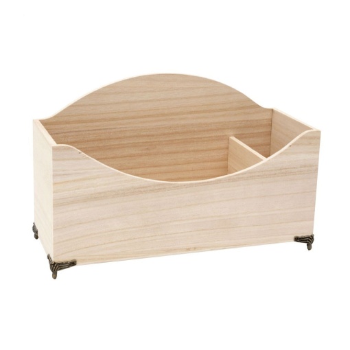 Caixa de Madeira com1 Divisória 30x12cm