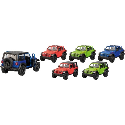 Carro Jeep Wrangler (2018) Miniatura 1:34 13cm Sortido GOKI
