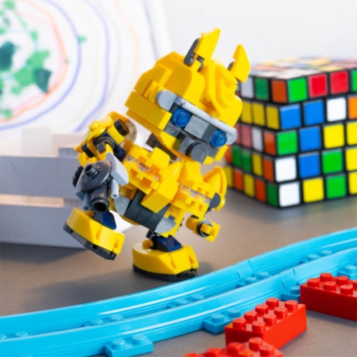 Heroes Bricks Yellow CAR Soldier NICE Mattoncini