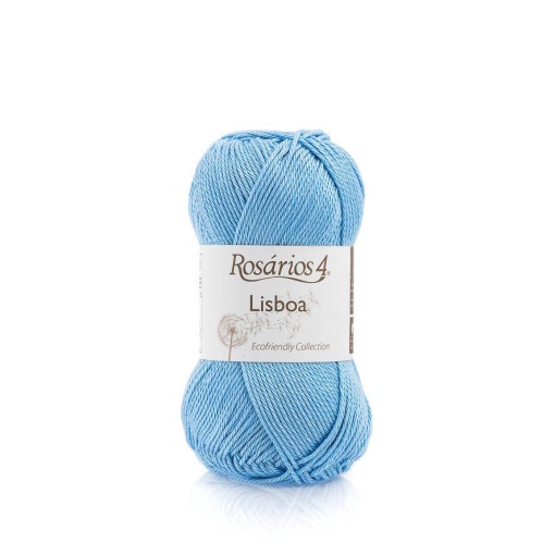 Fio de Tricot Rosários 4 Lisboa 50g Azul Médio 9