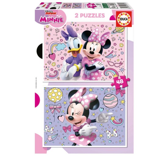 Puzzle EDUCA 2x48 peças DISNEY Junior Minnie