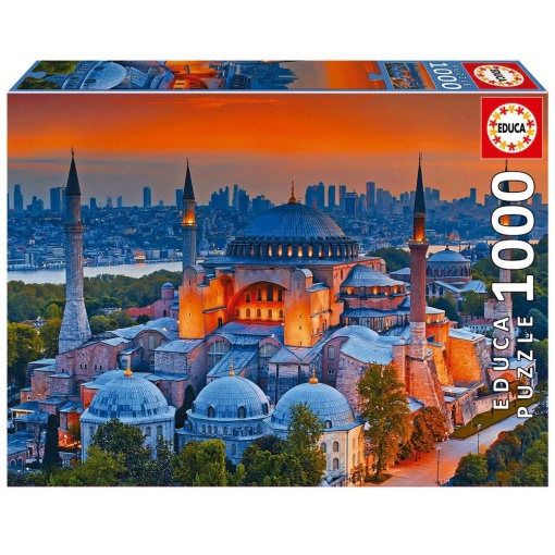 Puzzle EDUCA 1000 peças Mesquita Azul, Istambul