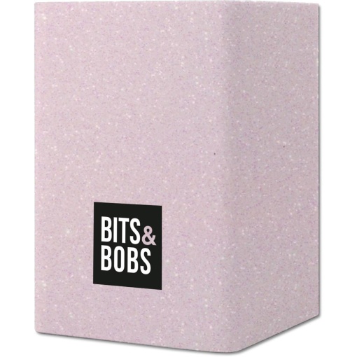 Porta-lápis GRAFOPLAS Bits & Bobs Silicone Rosa Glitter