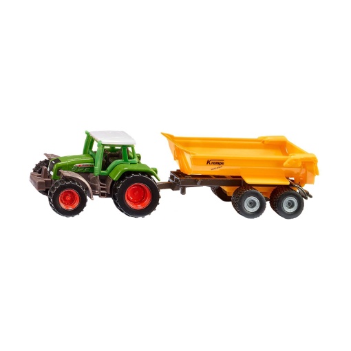 Trator com Reboque Fendt Krampe de Báscula Miniatura 14,7cm SIKU