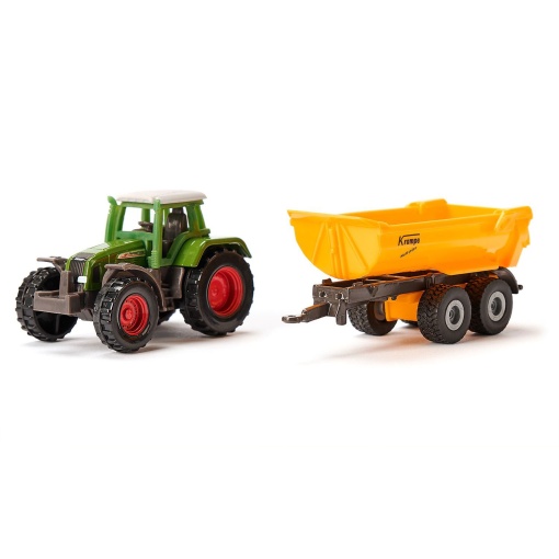 Trator com Reboque Fendt Krampe de Báscula Miniatura 14,7cm SIKU