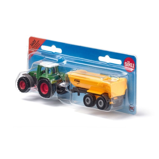 Trator com Reboque Fendt Krampe de Báscula Miniatura 14,7cm SIKU