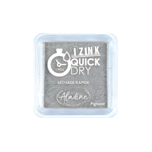 Almofada de Carimbo ALADINE Izink QUICK Dry Prateado 5x5cm