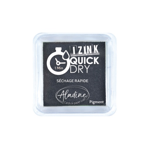 Almofada de Carimbo ALADINE Izink QUICK Dry Preto 5x5cm
