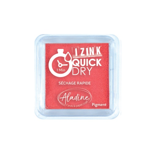 Almofada de Carimbo ALADINE Izink QUICK Dry Vermelho 5x5cm