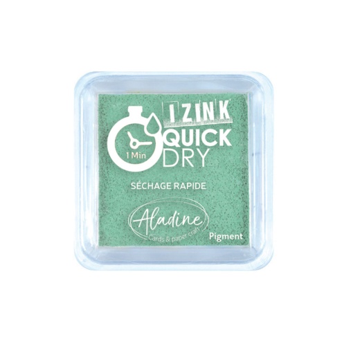 Almofada de Carimbo ALADINE Izink QUICK Dry Verde Água 5x5cm
