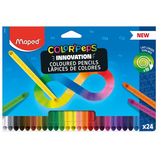 Lápis de Cor MAPED Color Peps Infinity com 24