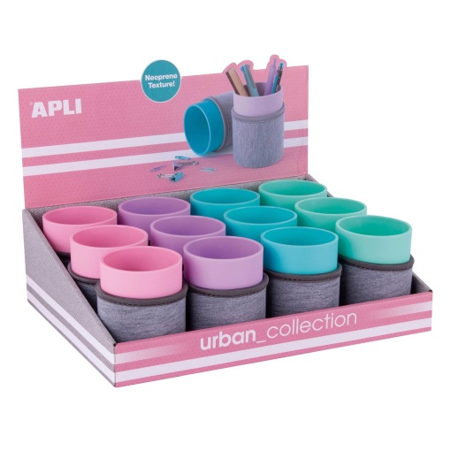 APLI Urban neoprene pencil case, assorted colors.