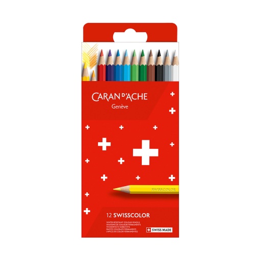 Lápis de Cor Caran D'ache Swisscolor com 12