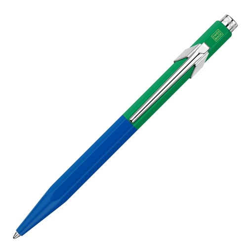Esferográfica Caran D'ache 849 Paul Smith Edição 4 Azul/Verde com Estojo
