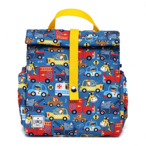 Lancheira Térmica The Lunch Bags Kids Cars 24x21x16cm
