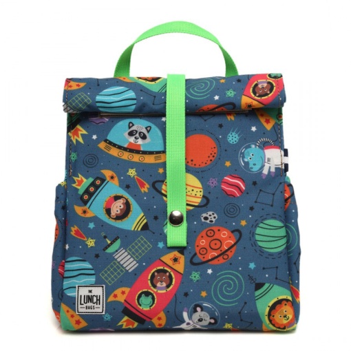 Lancheira térmica The Lunch Bags Kids Space 24x21x16cm Ko03space