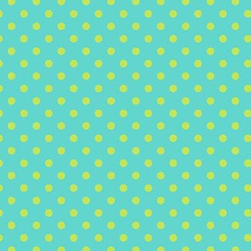 Tecido HILOGAR Alphabits Bolinhas Verde/Amarelo 1x1,10m