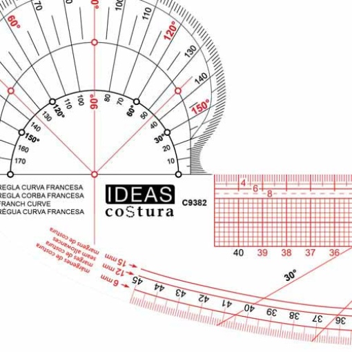 Régua Curva Francesa IDEAS em cm