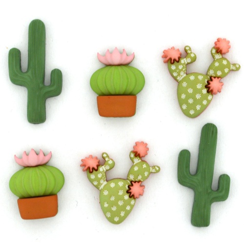Botoes Dress It Up In The Desert (6 unidades)