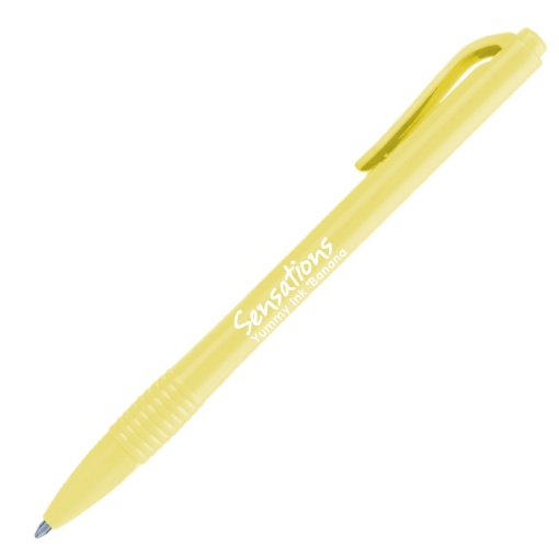 Esferográfica NEWPEN Clic Sensations Perfumada Banana Amarelo