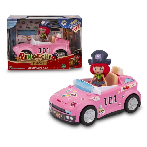Pinóquio And Friends Figura com Carro Sortido FAMOSA