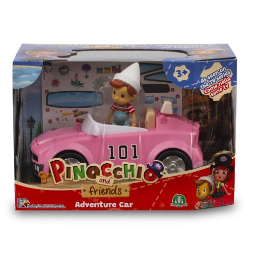 Pinóquio And Friends Figura com Carro Sortido FAMOSA
