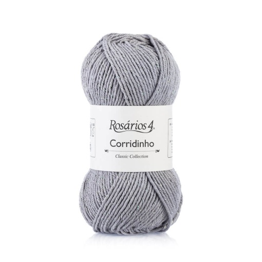 Fio de Tricot Rosários 4 Corridinho 50g Cinzento 23