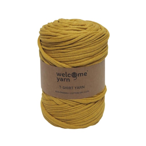 Trapilho Welcome Yarn 45m (aproximadamente) 275g Amarelo Mostarda