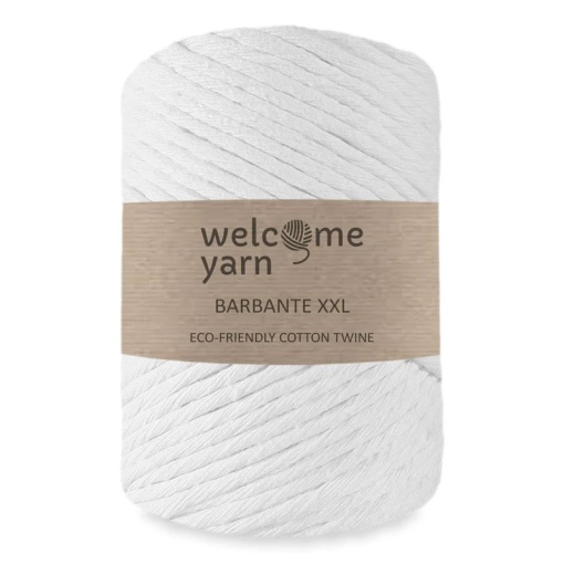 Fio Macramé WELCOME YARN Barbante XXL 4mmx60m 300g (aprox.) Branco