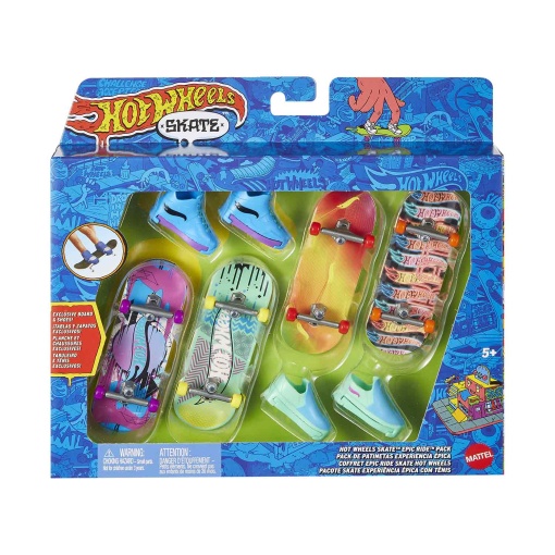 Hot Wheels Skate de Dedos 4 unidades Epic Ride MATTEL HGT84/HVM17