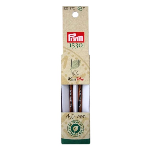 Ponta de Agulha de Tricot Circular PRYM Knit Pro 4mm 8,7cm Natural com 2