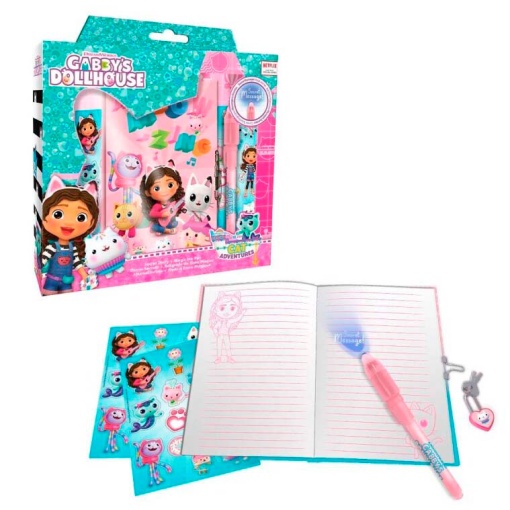 Diário + Esferográfica Mágica Gabby's Dollhouse